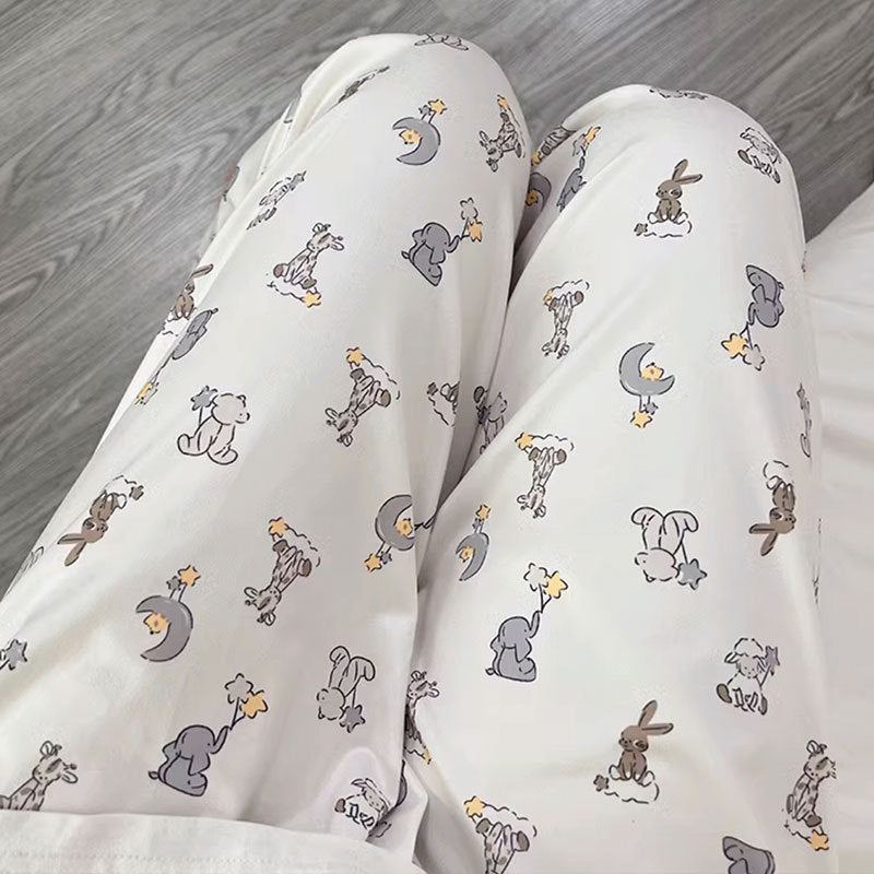 Cartoon Japanese Pajama Pants Student Female Anti-mosquito Cute Dormitory Leisure