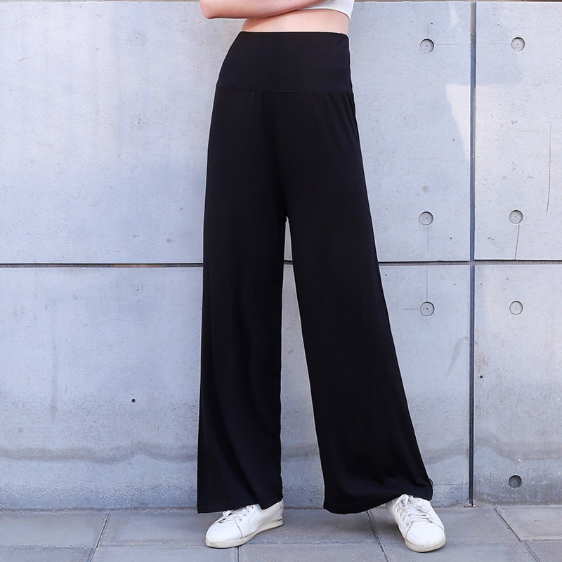 Women'S Pajama Pants Wide Leg Hakama Loose High Waist Home Sports Yoga Pants