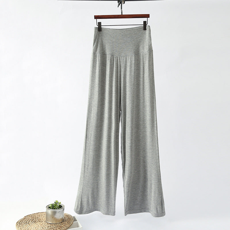 Women'S Pajama Pants Wide Leg Hakama Loose High Waist Home Sports Yoga Pants