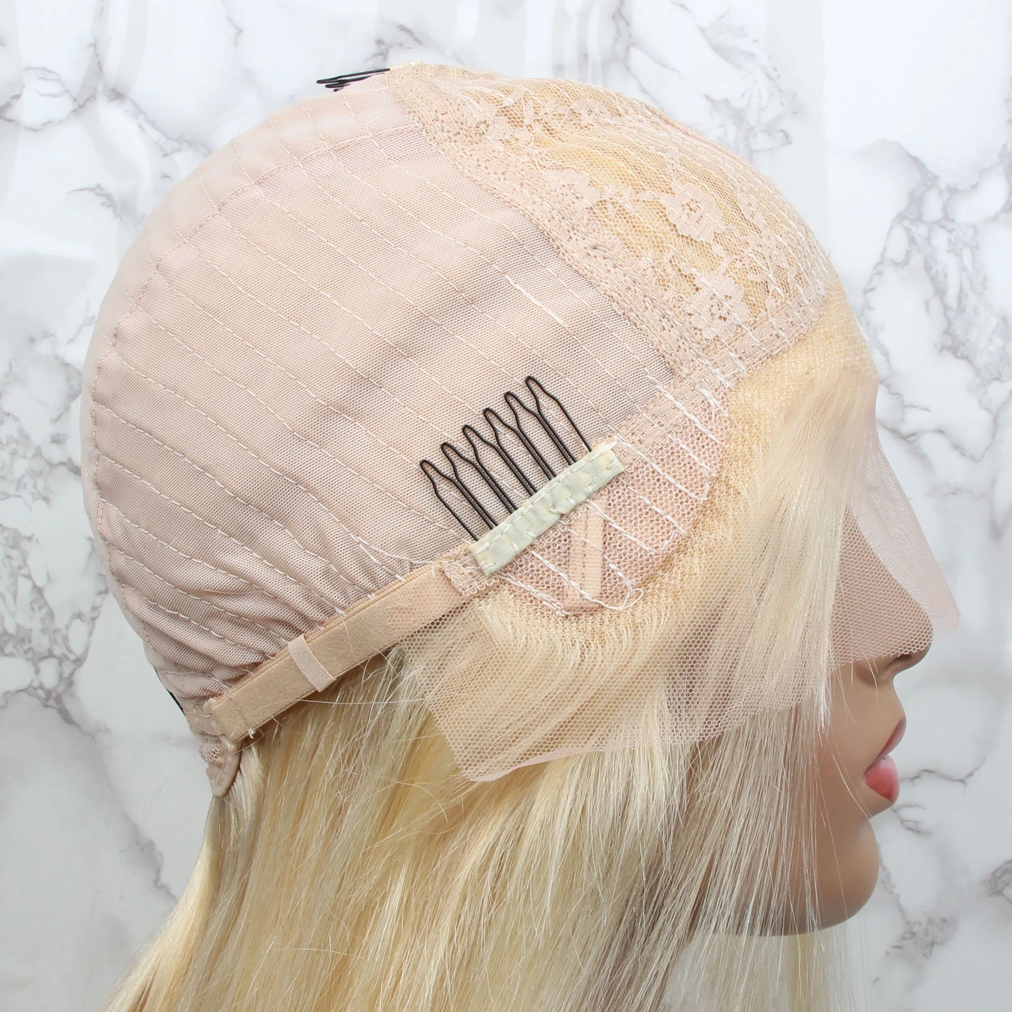 26inch Virgin Hair Baby Pink 13x6 Front Lace Wig Transparent European Human Hair Wigs Pre Plucked with Baby Hair 130density