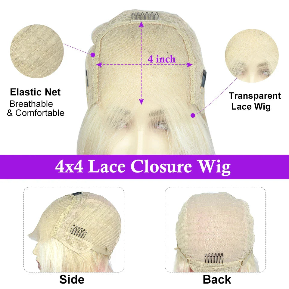 Chocolate Brown 13X4 Lace Front Human Hair Wig 30 Inches Guleless Lace Frontal Body Wave Wigs Brazilian Remy Wigs For Women