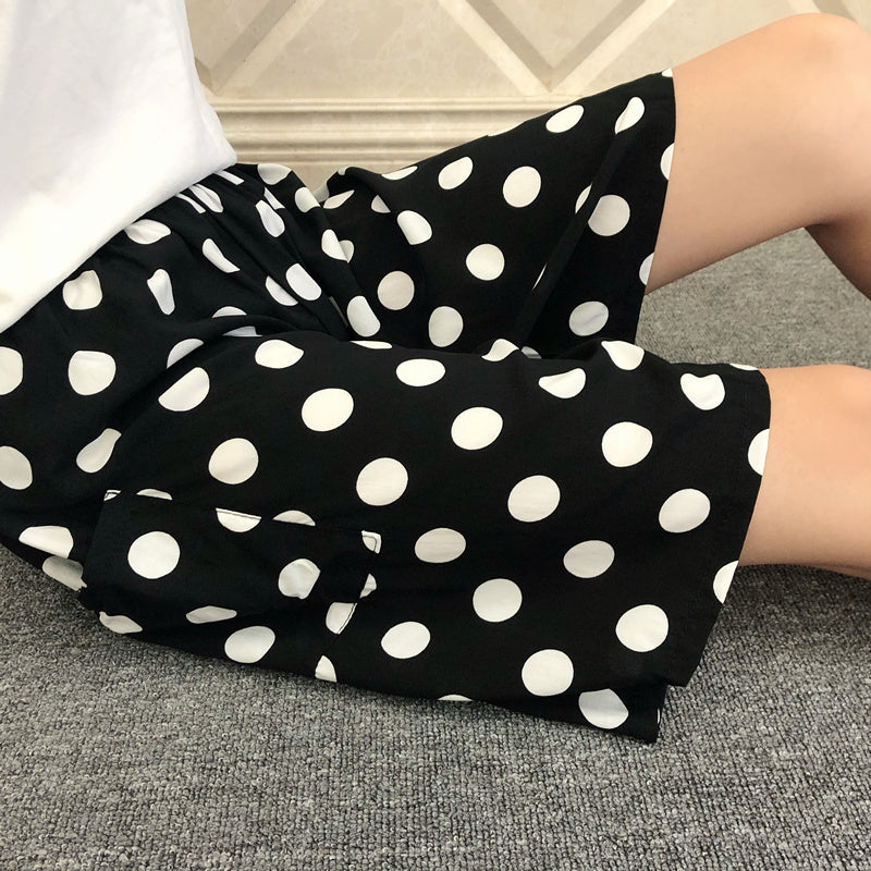 Summer Women's Pajama Pants Cotton Silk Shorts Home Loose