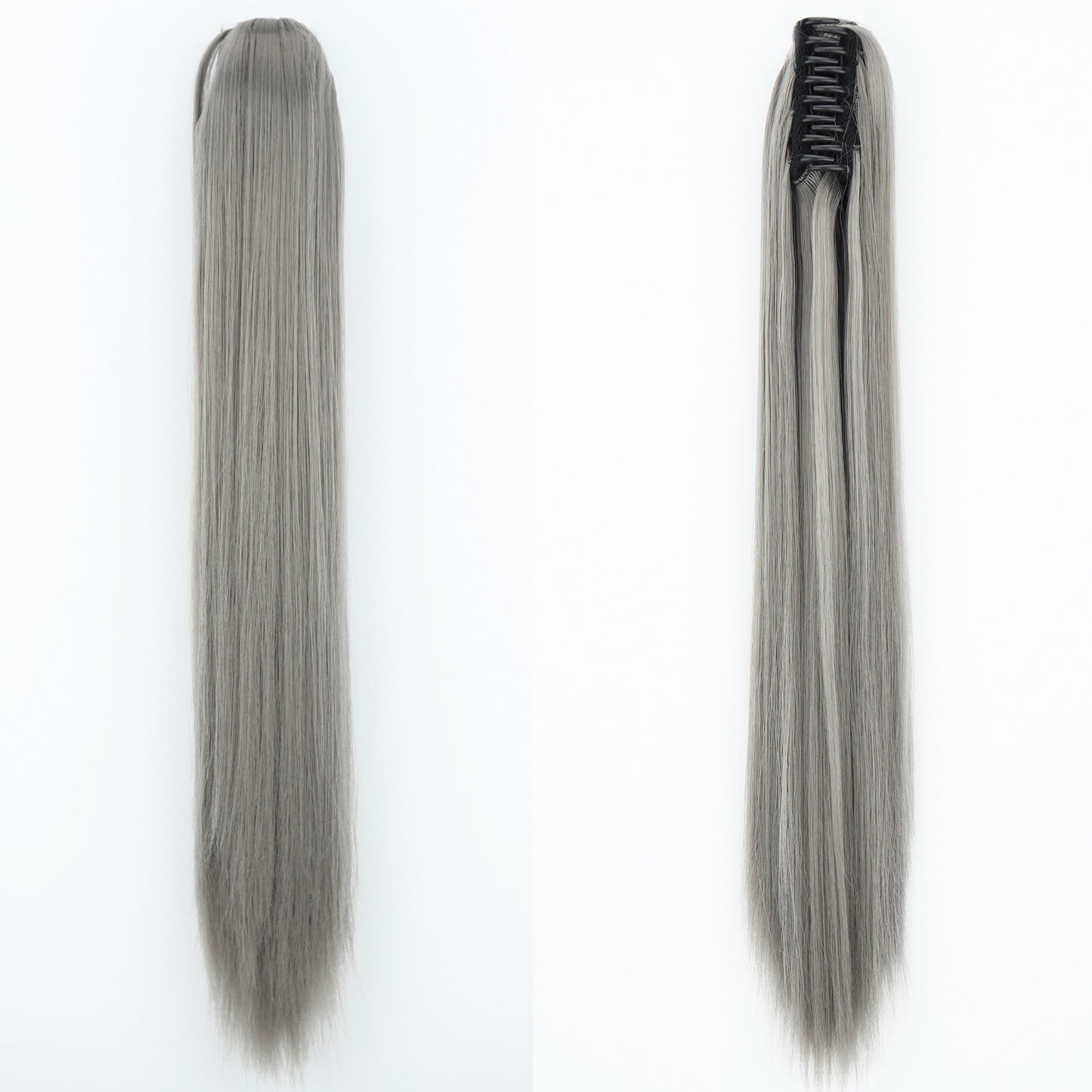 Fashion Ponytail Claw Clip Long Straight Hair Human Wig Fluffy