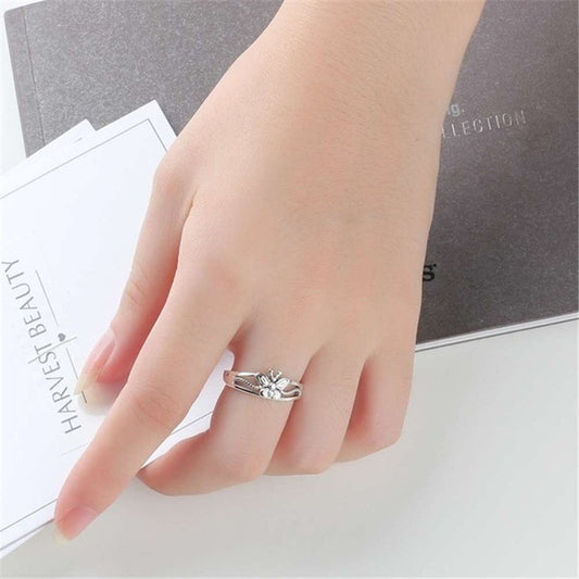 925 Thai Silver Butterfly Ring Entry Lux Women Vintage Ornament