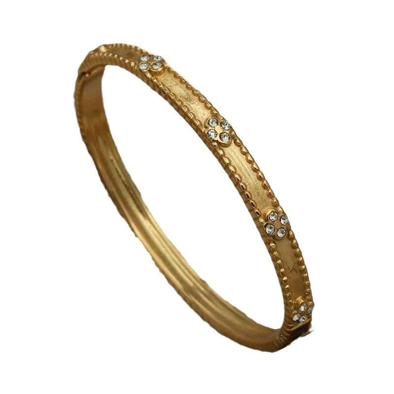 Mid-ancient Light Luxury Zircon Bracelet Niche Temperament Women