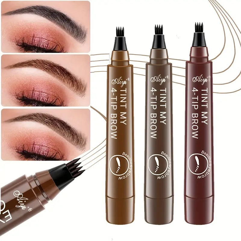Four-head Eyebrow Pencil Long-lasting Smudge-free
