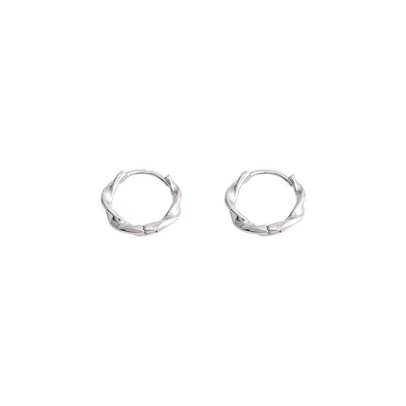 Geometric Irregular Twisted Stud Earrings Simple Women