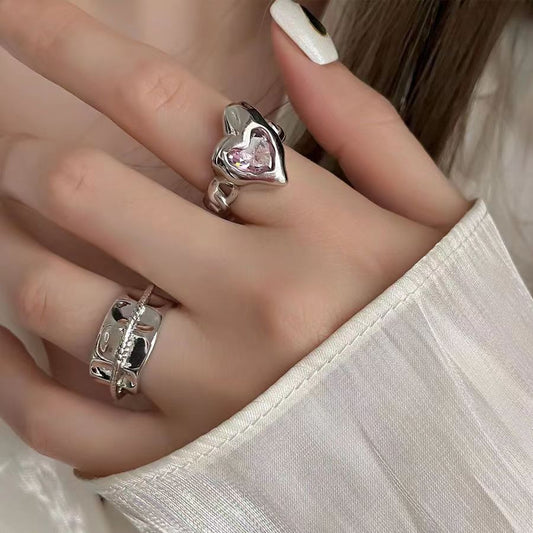 Ins Trendy Personality Ring Women's Advanced Heavy Industry