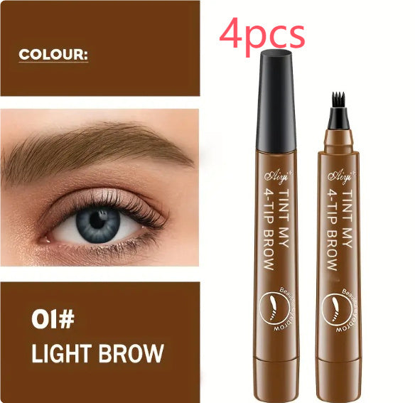 Four-head Eyebrow Pencil Long-lasting Smudge-free
