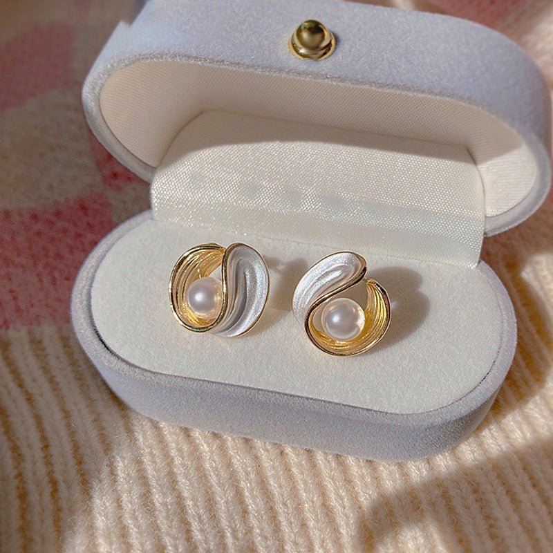 Women's Starry Sky Quicksand Design Elegant High-grade Earrings