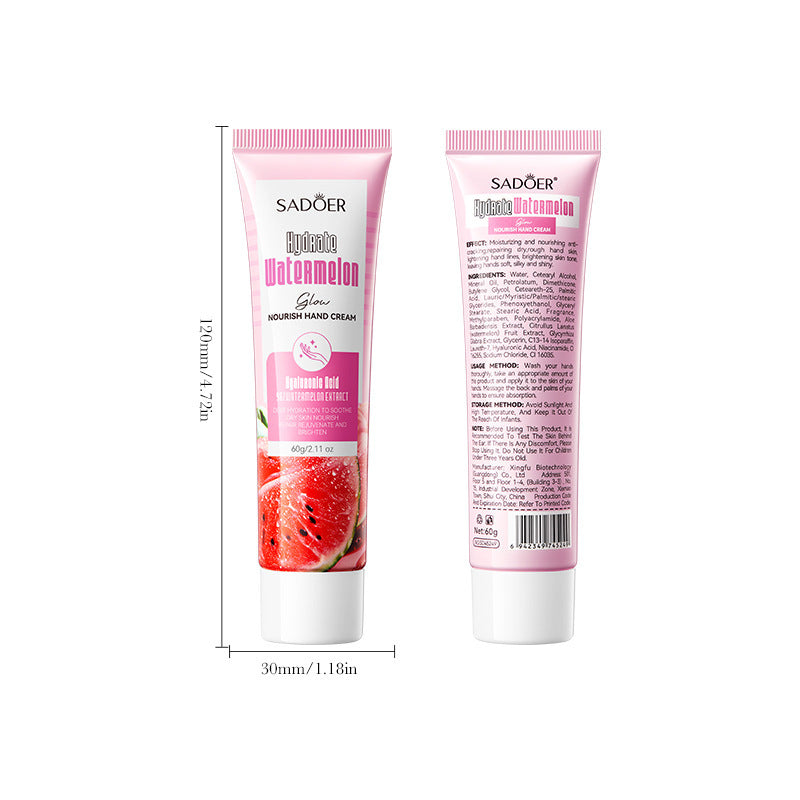 Nicotinamide Watermelon Hand Cream Hydrating Moisture Autumn And Winter