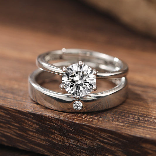 Creative Fashion Simple Open Zircon Ring