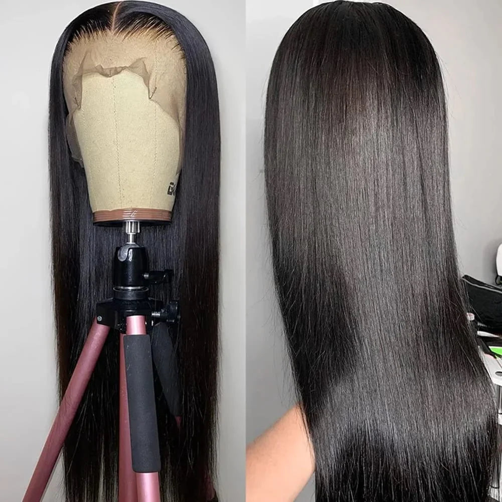 Bone Straight 13x4 Lace Frontal Human Hair Wigs Straight 30 32 inch Transparent Lace Front Closure Wig Brazilian For Women