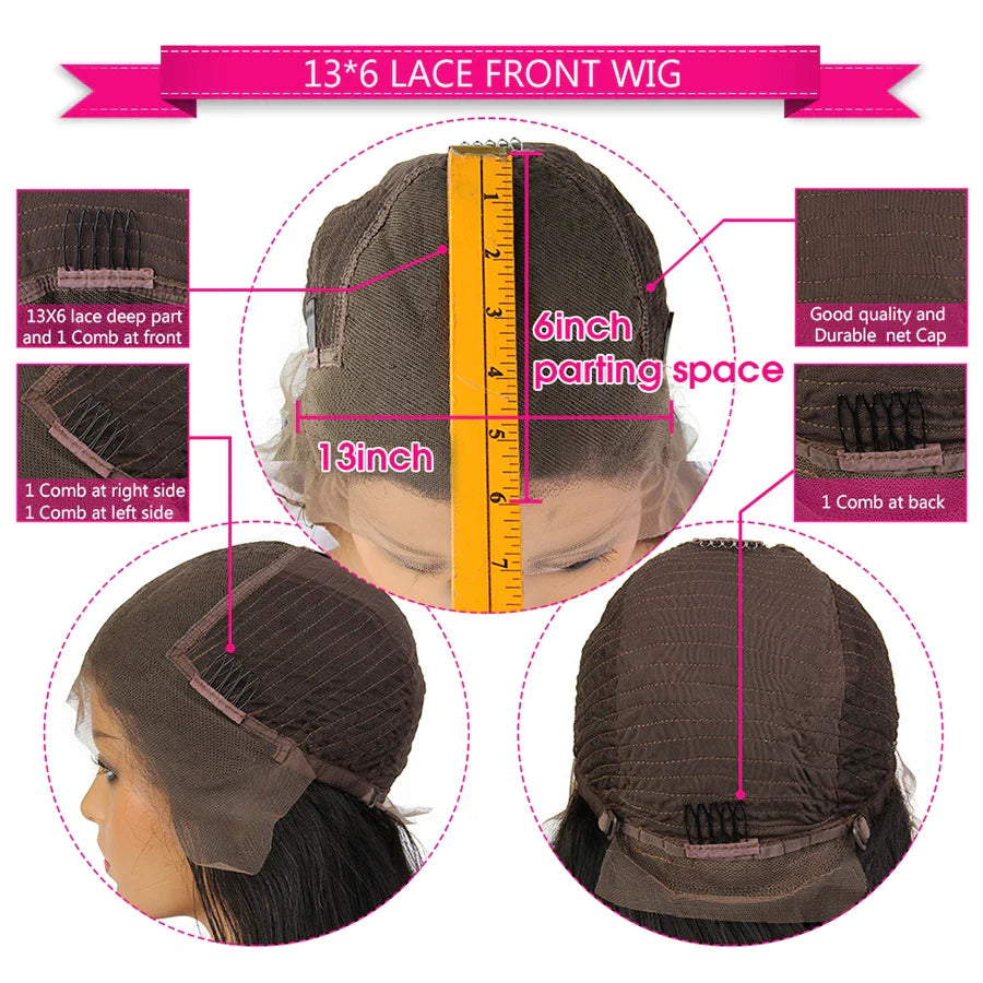 KRN Ombre Blonde Curly 4x4 Closure Wigs With Baby Hair  13x6 Lace Front Brazilian Hair Wigs Highlight Human Hair Wig For Women