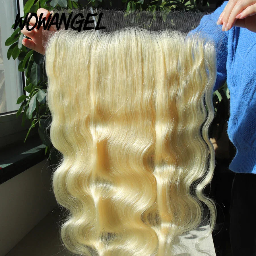 13x6 HD Lace Frontal Body Wave 613 Blonde Hair Ultra Thin Lace Frontal Closure Only Ear to Ear HD Transparent Lace Deep Part