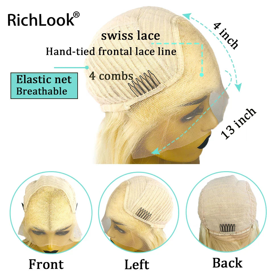 Pink Lace Front Human Hair Wigs Bone Straight Lace Front Wig For Women Transparent Lace 13x4 Lace Frontal Human Hair Wig Remy