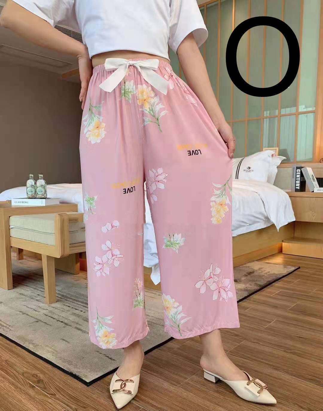 Cotton Silk Pajama Pants, Thin Cotton Silk Wide-leg Pants, Home