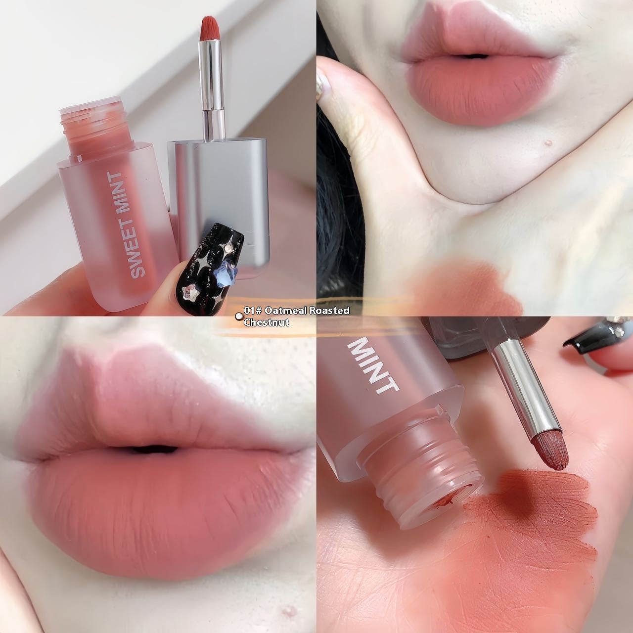 Velvet Lip Lacquer Matte Finish Long Lasting And Does Not Fade No Stain On Cup Lip Mud