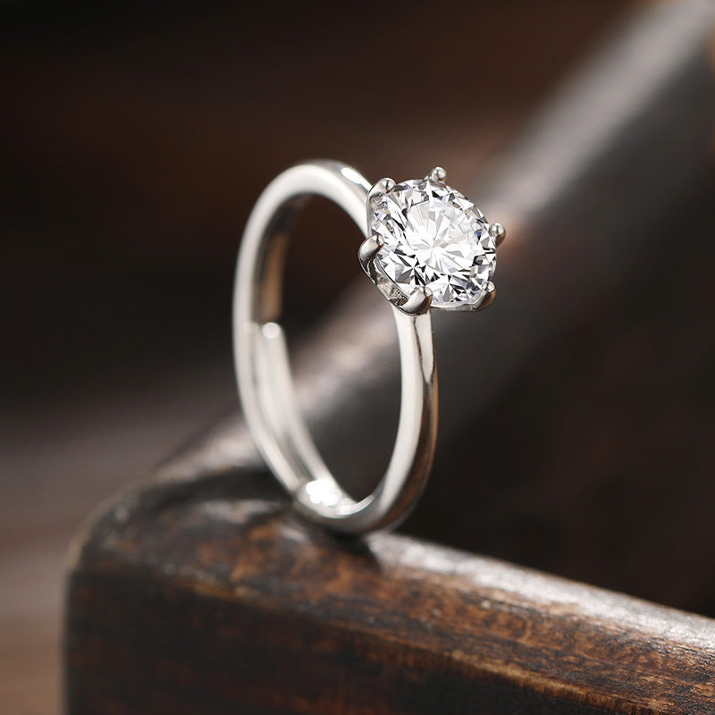 Creative Fashion Simple Open Zircon Ring